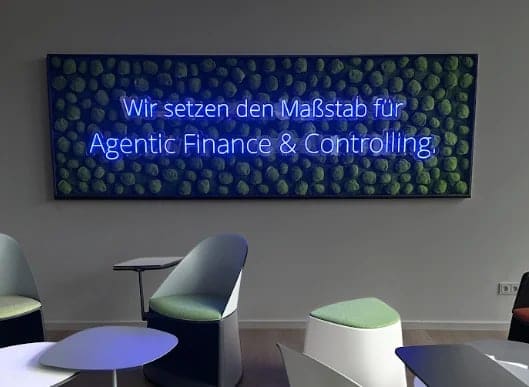 Agentic Finance LED neon